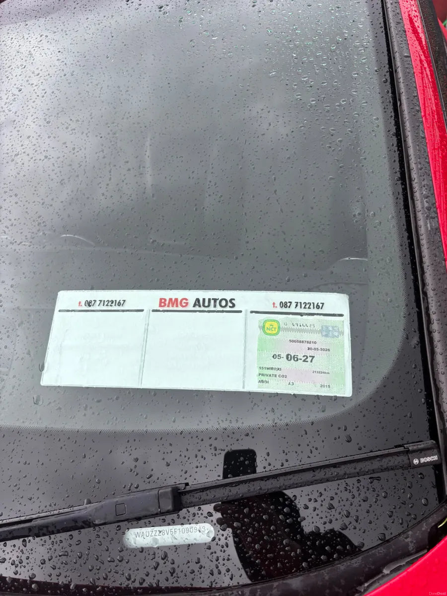 Audi A3 2015 SLINE WARRANTY DELIVERY